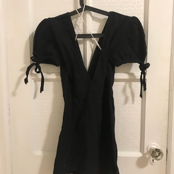 Black Free People Mini Dress - Picture 4 of 5